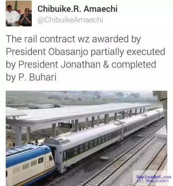 Rotimi Amaechi weighs in on the issue of who built the Abuja-Kaduna rail line